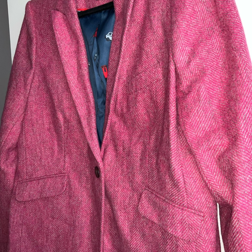 Boden Pink British Tweed Blazer - Picture 2 of 8